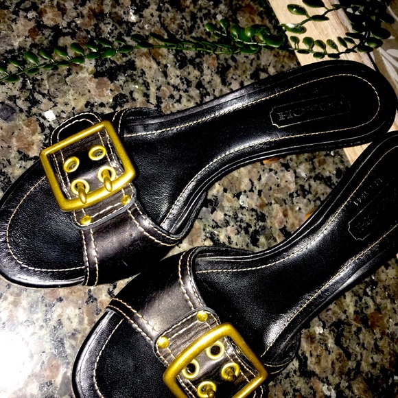 Coach slide pump heels - Picture 1 of 4